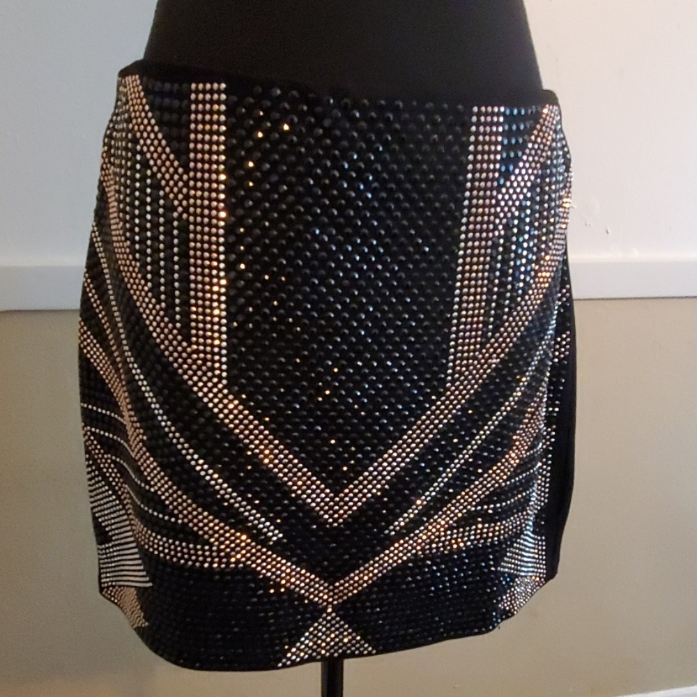 Sparkly studded skirt